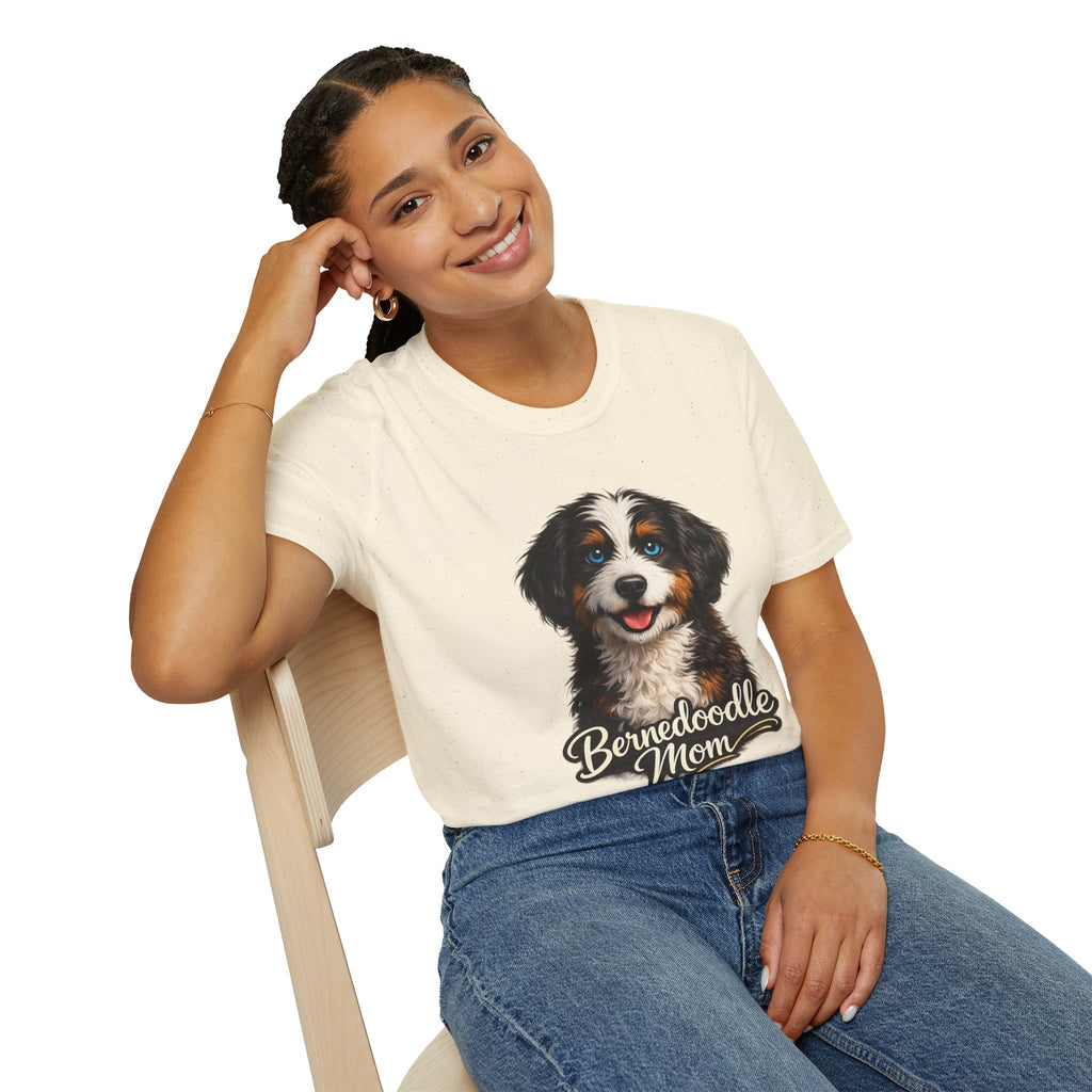 Bernedoodle Mom Shirt – Cute Bernedoodle T-Shirt for Dog Lovers, Doodle Mom Tee, Bernese Mountain Dog Poodle Mix Gift