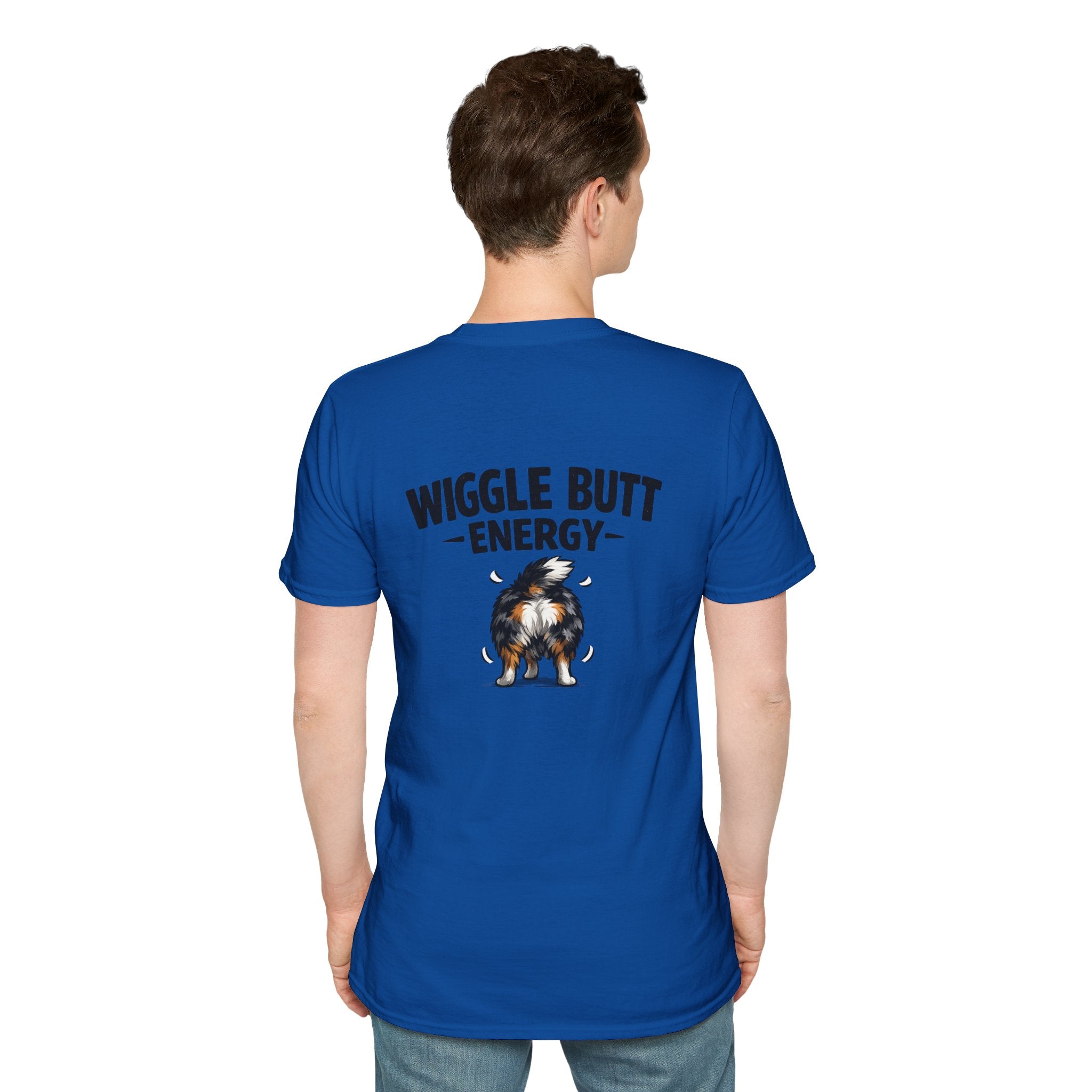 Wiggle Butt Energy Australian Shepherd T-Shirt — Funny Dog Lover Gift
