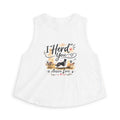 Aussie Love Crop Top – "I Herd You" Australian Shepherd Tank