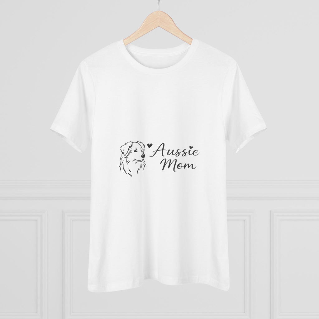 Aussie Mom T-Shirt — Women's Australian Shepherd Mum Tee
