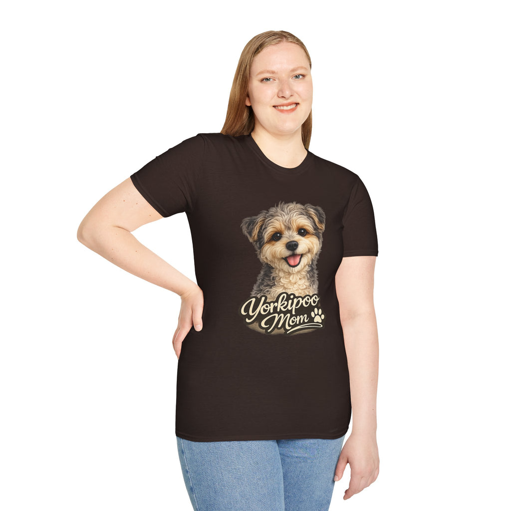 Yorkipoo Mom Shirt – Cute Yorkipoo T-Shirt for Dog Lovers, Small Dog Mom Tee, Yorkshire Terrier Poodle Mix Gift