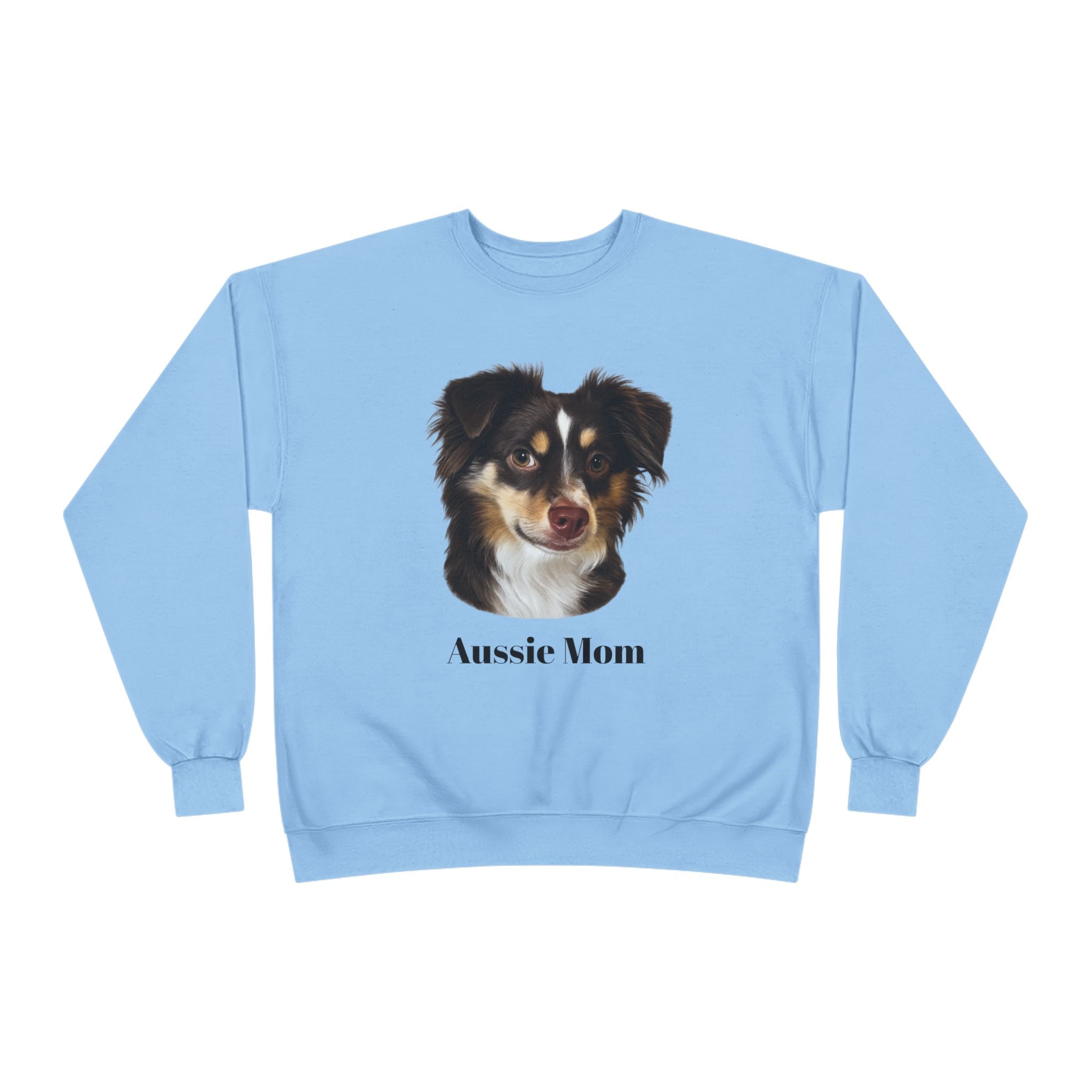Aussie Mom Sweatshirt – Australian Shepherd Dog Lover Crewneck, Cute Dog Mom Gift, Cozy Aussie Owner Pullover