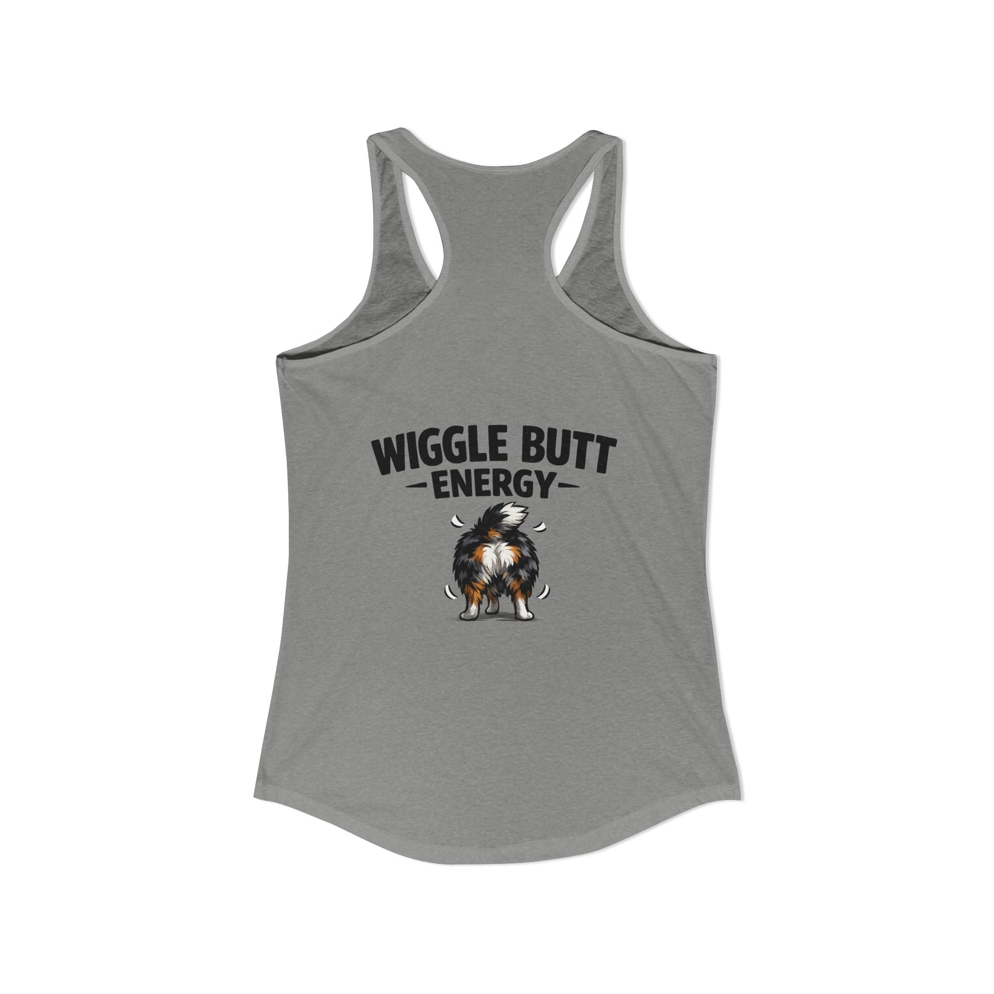 Wiggle Butt Energy Australian Shepherd Racerback Tank