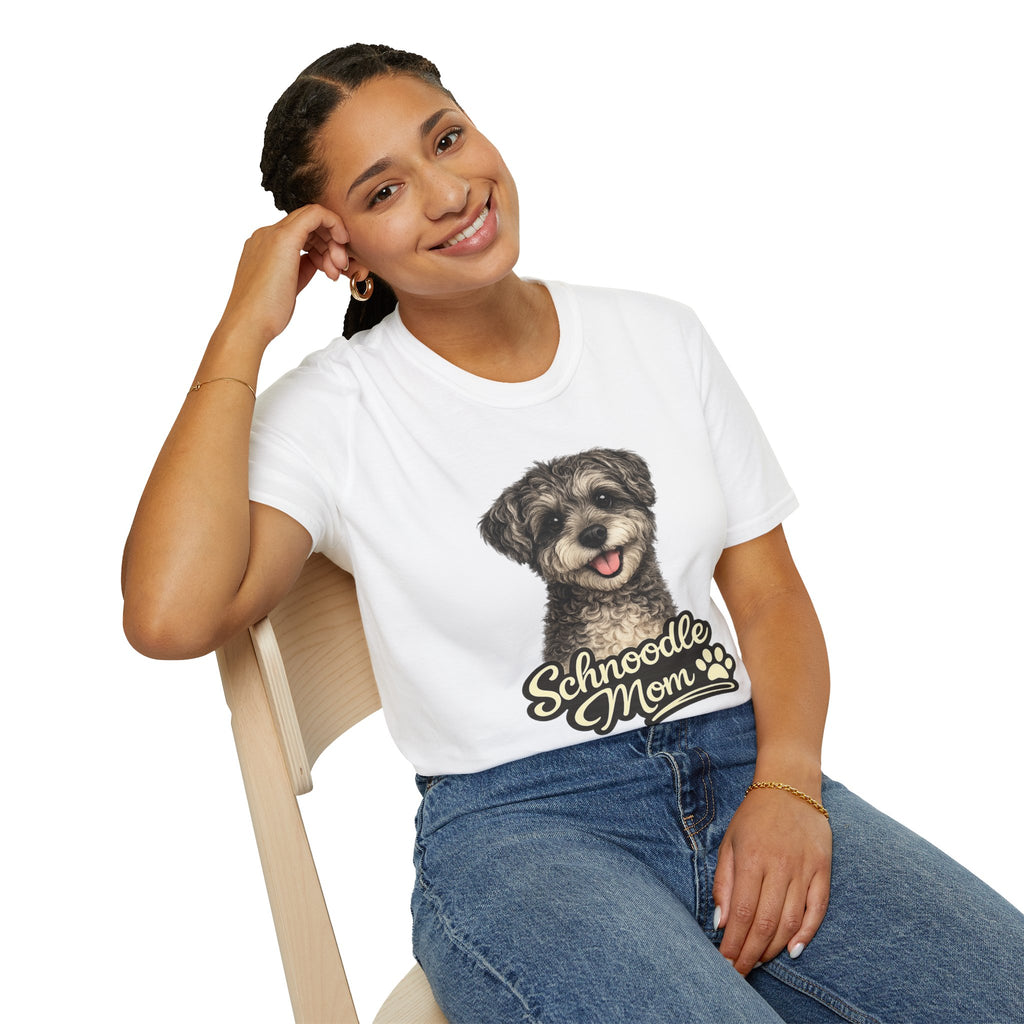 Schnoodle Mom Shirt – Cute Schnoodle T-Shirt for Dog Lovers, Schnauzer Poodle Mix Tee, Dog Mom Gift