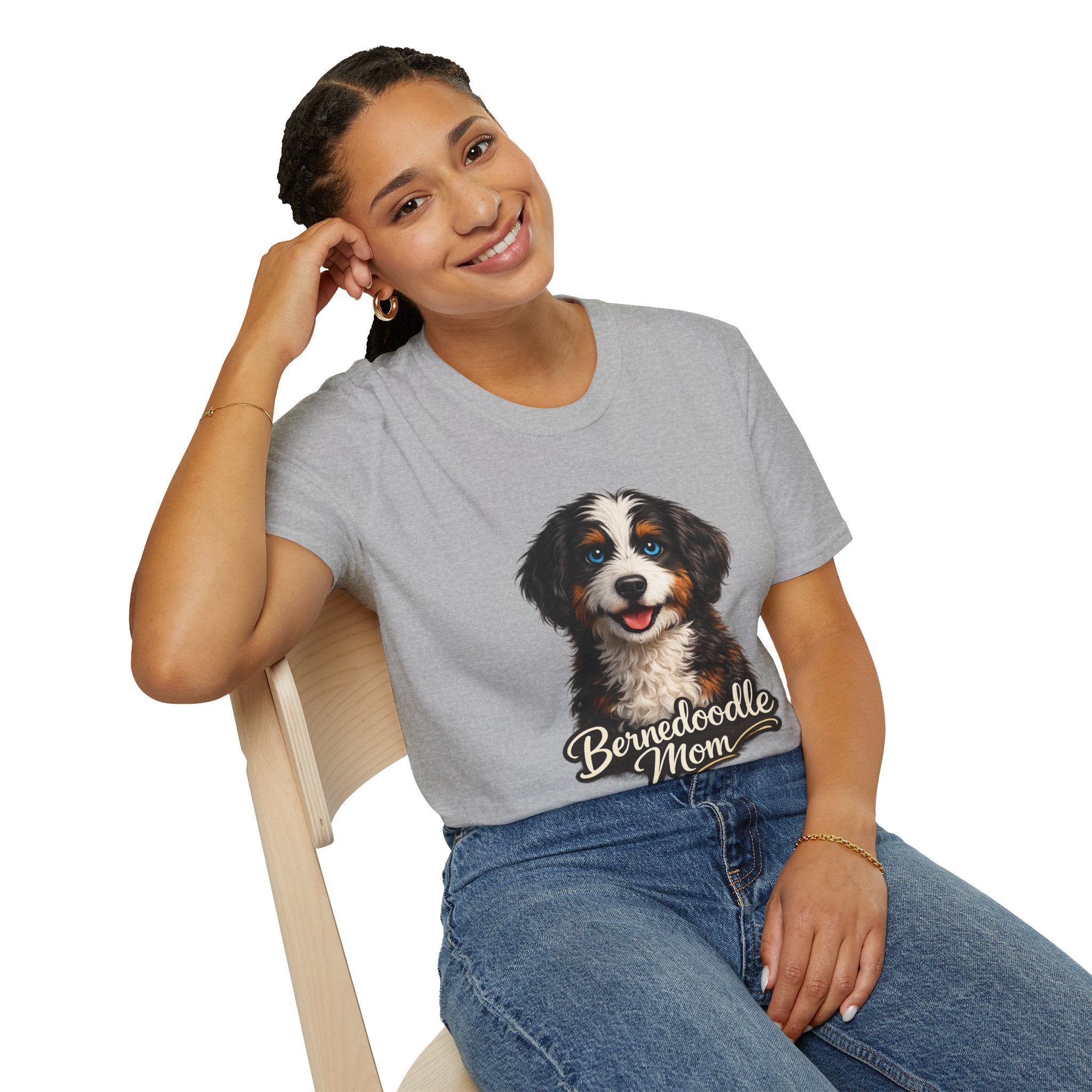 Bernedoodle Mom Shirt – Cute Bernedoodle T-Shirt for Dog Lovers, Doodle Mom Tee, Bernese Mountain Dog Poodle Mix Gift