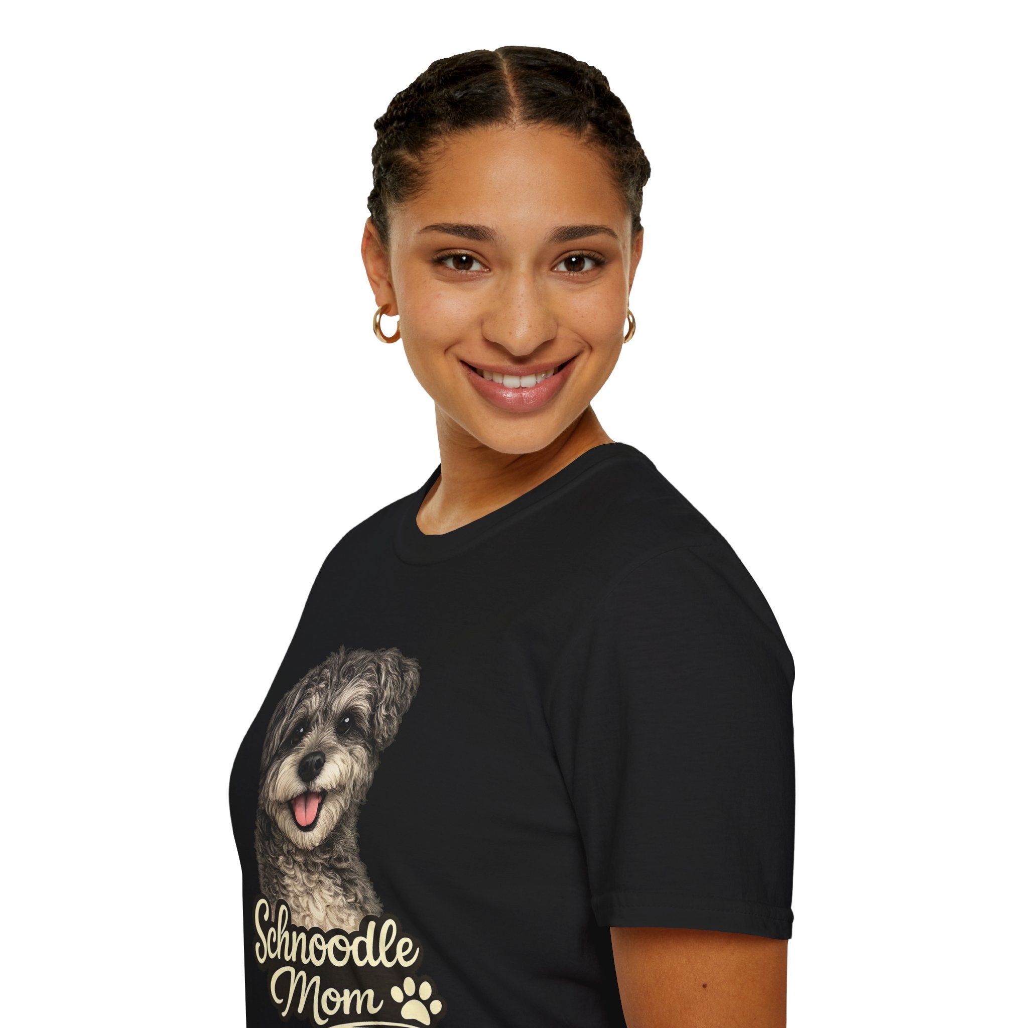 Schnoodle Mom Shirt – Cute Schnoodle T-Shirt for Dog Lovers, Schnauzer Poodle Mix Tee, Dog Mom Gift