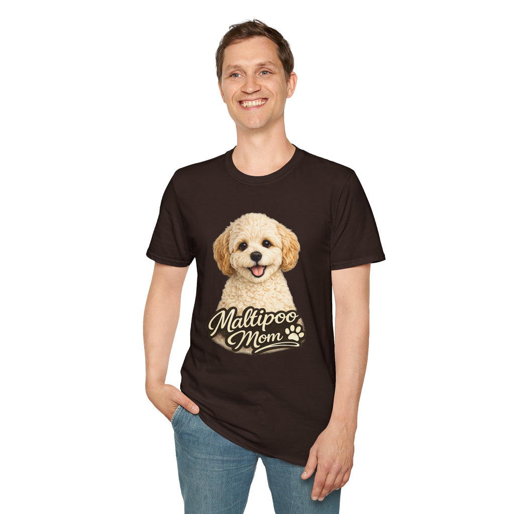 Maltipoo Mom Shirt – Cute Maltipoo T-Shirt for Dog Lovers, Small Dog Mom Tee, Maltese Poodle Mix Gift for