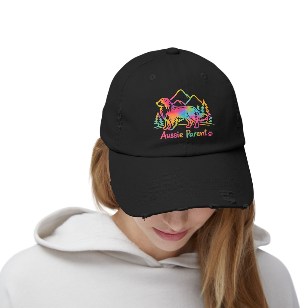 Aussie Parent Cap — Rainbow Australian Shepherd Dog Dad Mom Hat