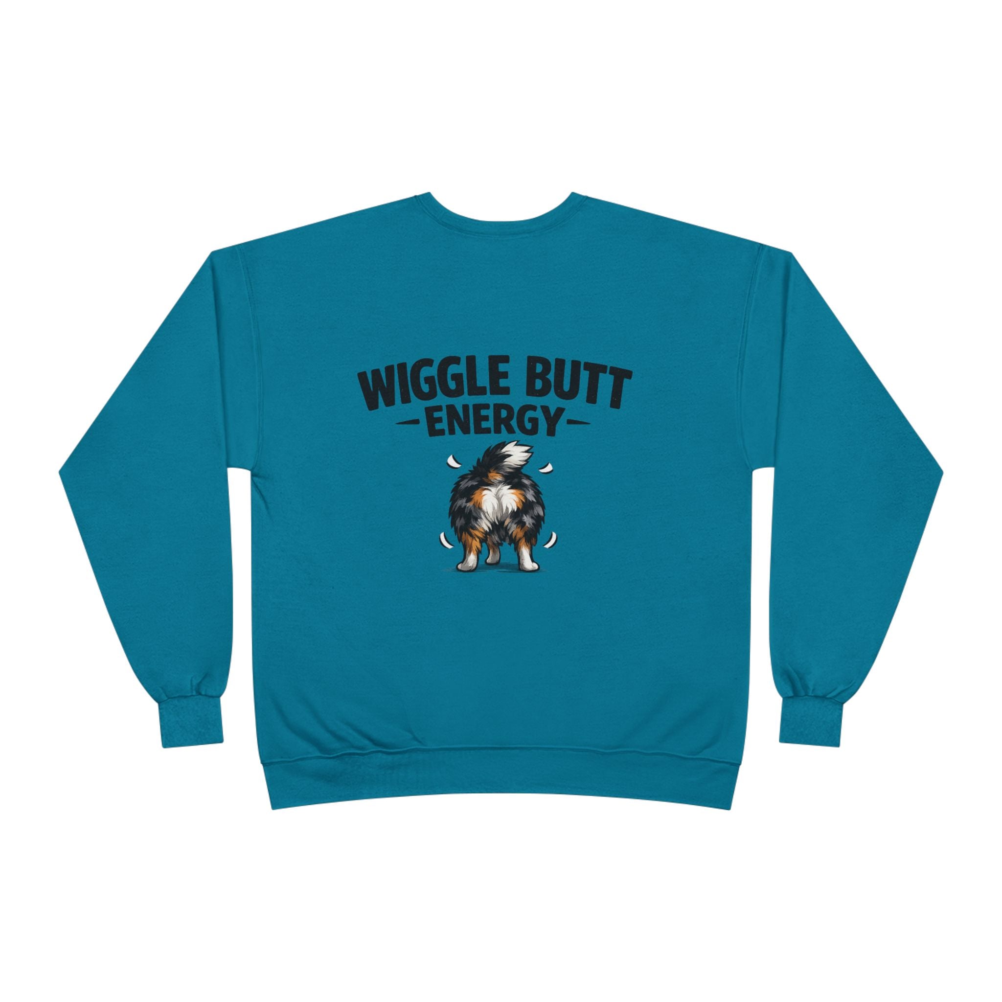 Wiggle Butt Energy Australian Shepherd Sweatshirt — Funny Dog Lover Crewneck