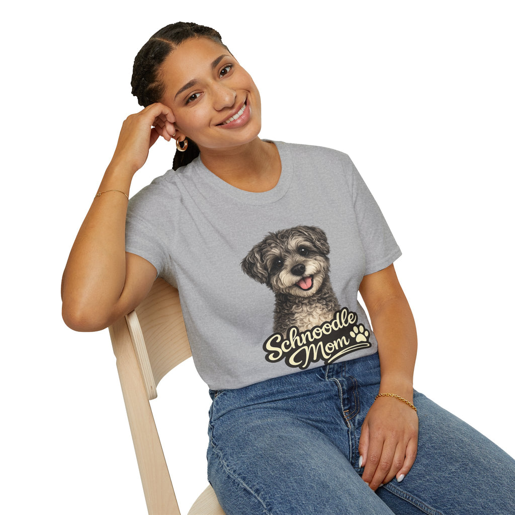 Schnoodle Mom Shirt – Cute Schnoodle T-Shirt for Dog Lovers, Schnauzer Poodle Mix Tee, Dog Mom Gift