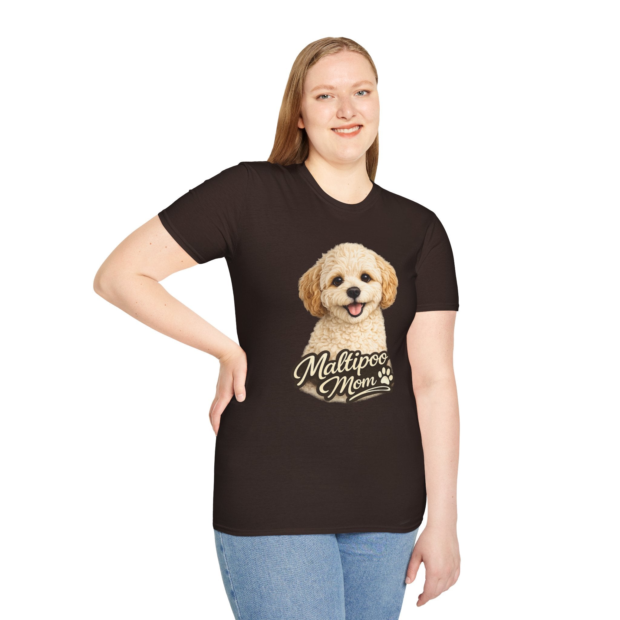 Maltipoo Mom Shirt – Cute Maltipoo T-Shirt for Dog Lovers, Small Dog Mom Tee, Maltese Poodle Mix Gift for
