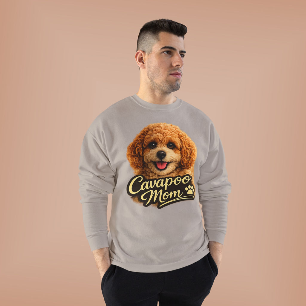 Cavapoo Mom Sweatshirt – Cozy Doodle Mom Crewneck, Cute Cavapoo Gift, Dog Mom Pullover, Soft Neutral Sweatshirt