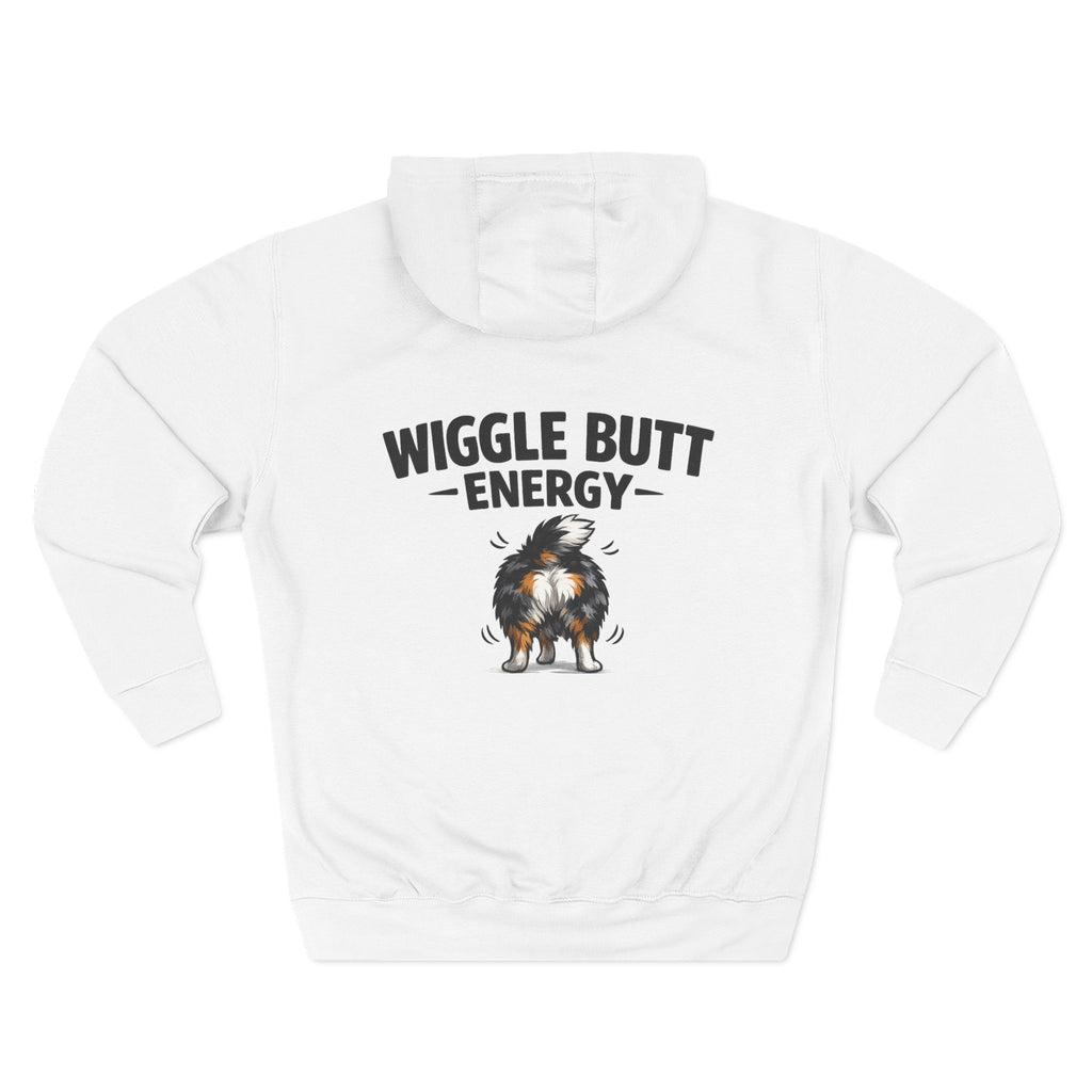 Wiggle Butt Energy Hoodie – Funny Australian Shepherd Sweatshirt, Dog Lover Gift, Cozy Aussie Owner Pullover