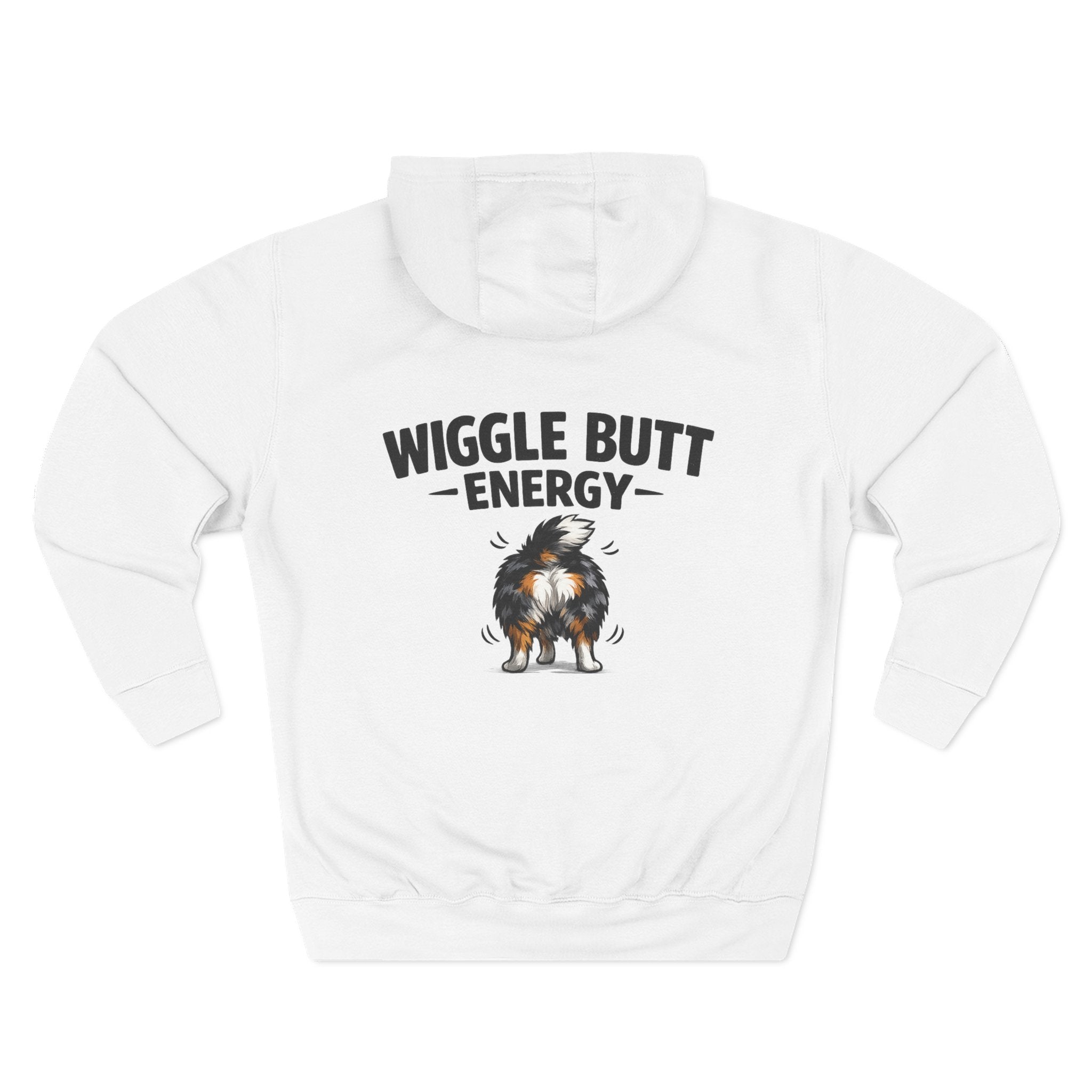 Wiggle Butt Energy Hoodie – Funny Australian Shepherd Sweatshirt, Dog Lover Gift, Cozy Aussie Owner Pullover