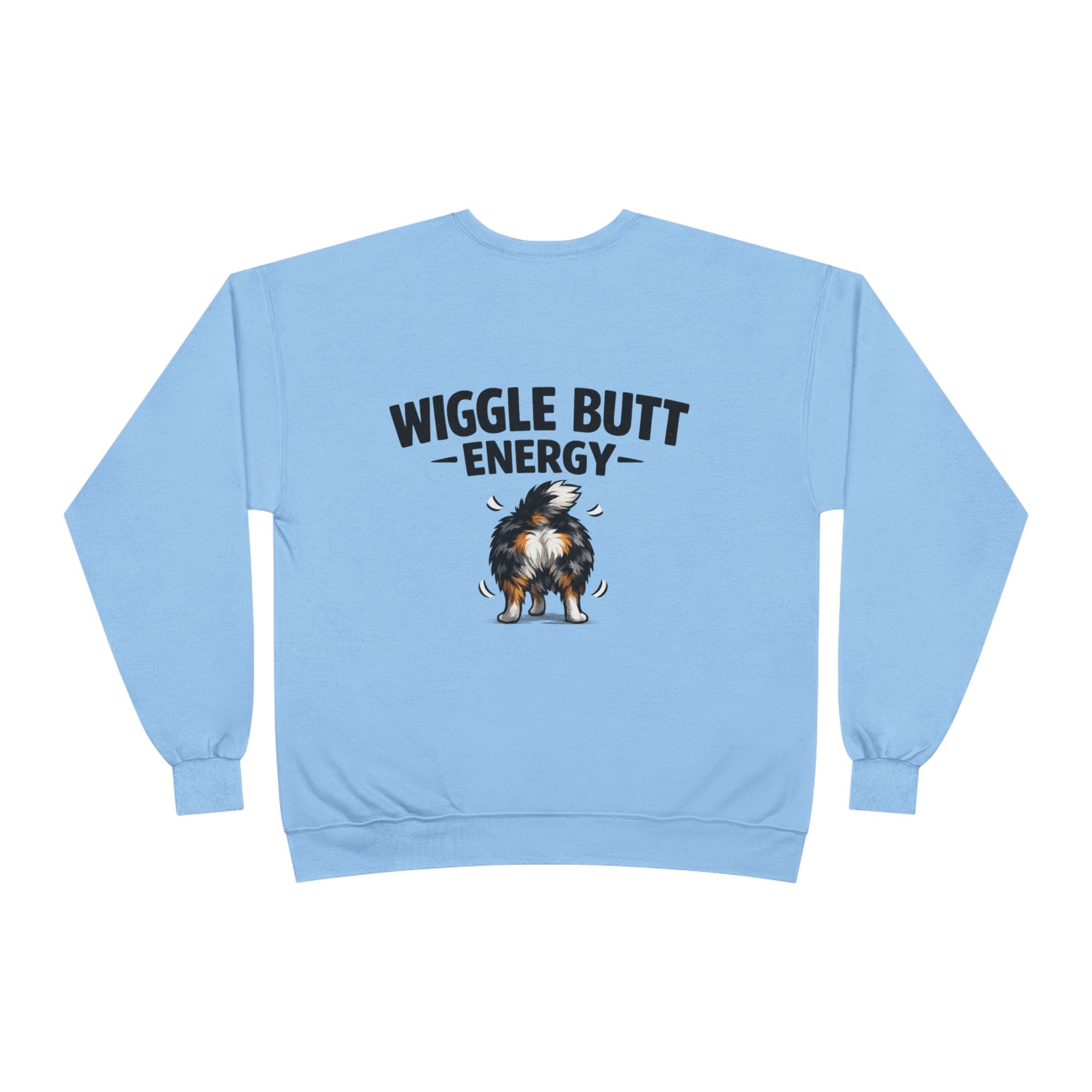 Wiggle Butt Energy Australian Shepherd Sweatshirt — Funny Dog Lover Crewneck