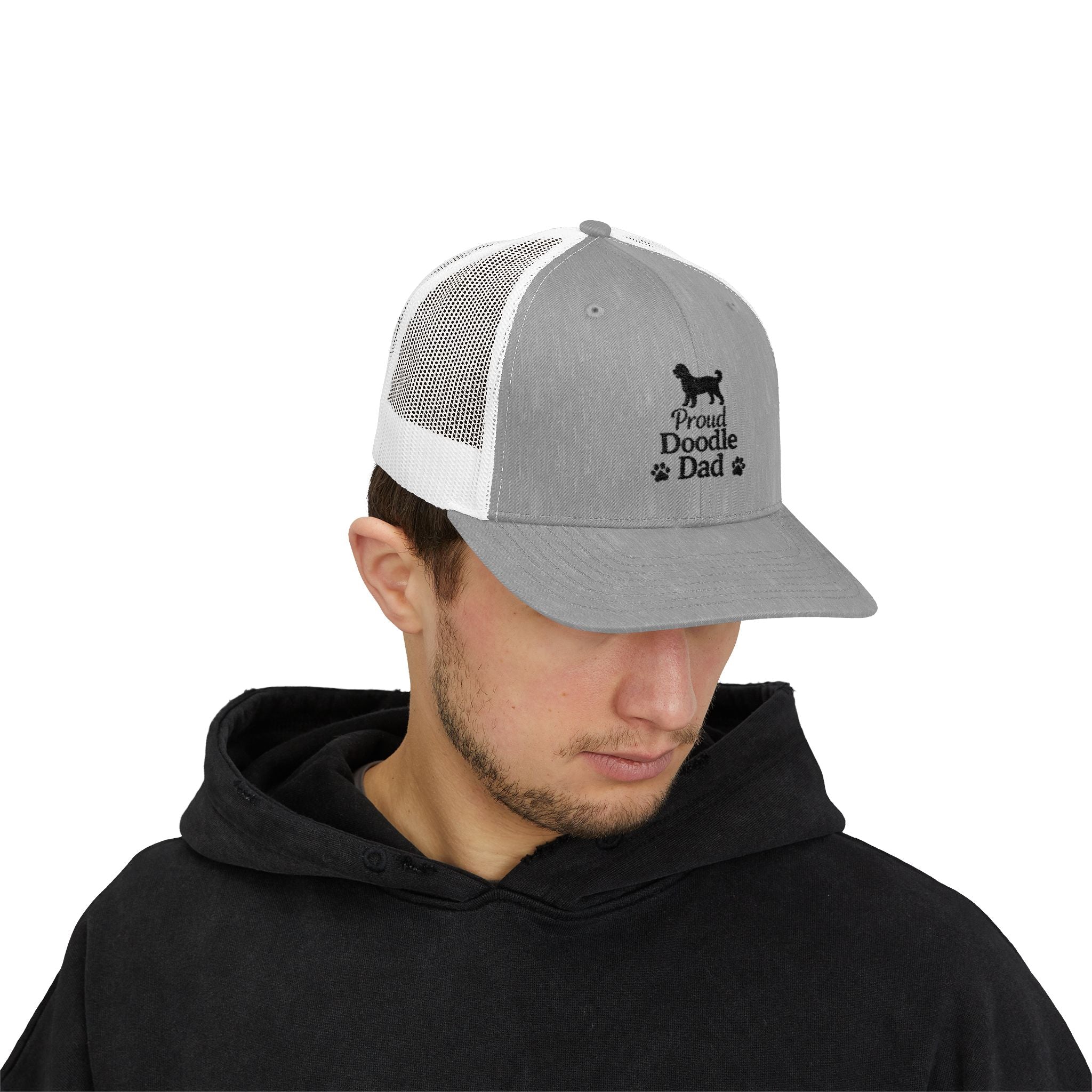Doodle Dad Snapback Trucker Cap — Embroidered Proud Doodle Dad Hat