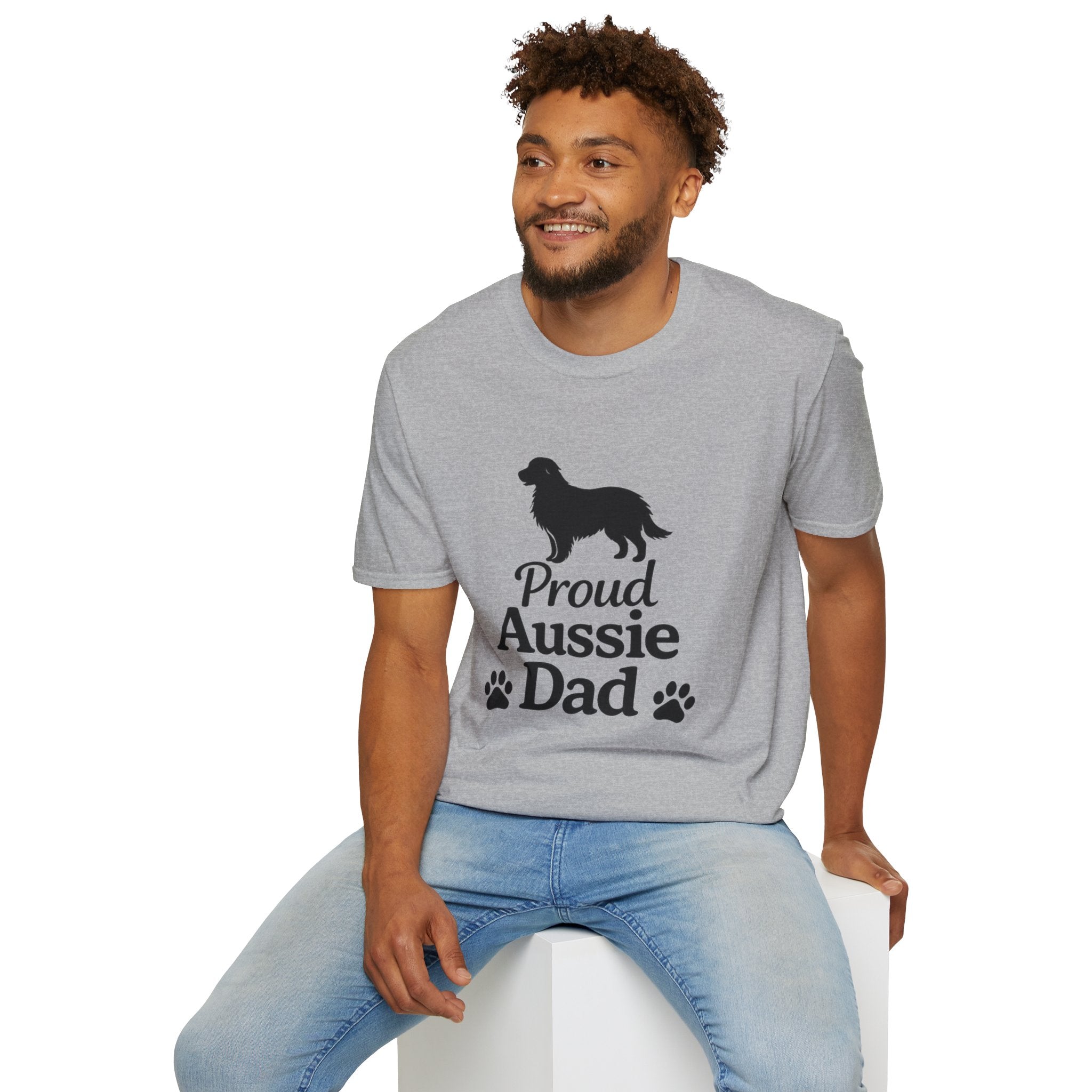 Proud Aussie Dad T-Shirt — Australian Shepherd Dad Tee