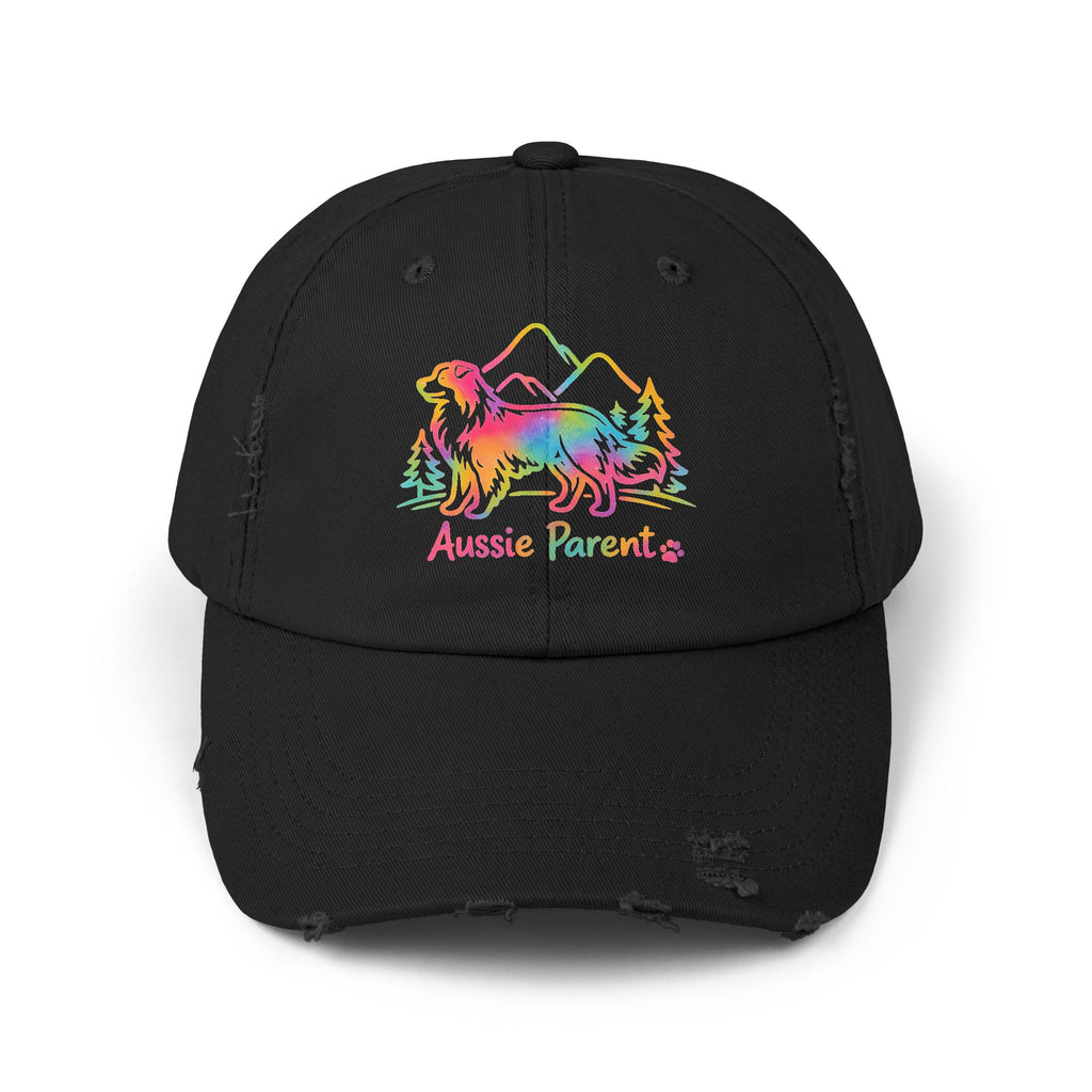 Aussie Parent Cap — Rainbow Australian Shepherd Dog Dad Mom Hat