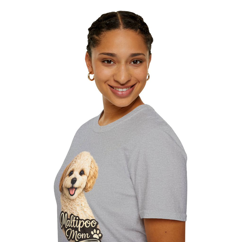 Maltipoo Mom Shirt – Cute Maltipoo T-Shirt for Dog Lovers, Small Dog Mom Tee, Maltese Poodle Mix Gift for