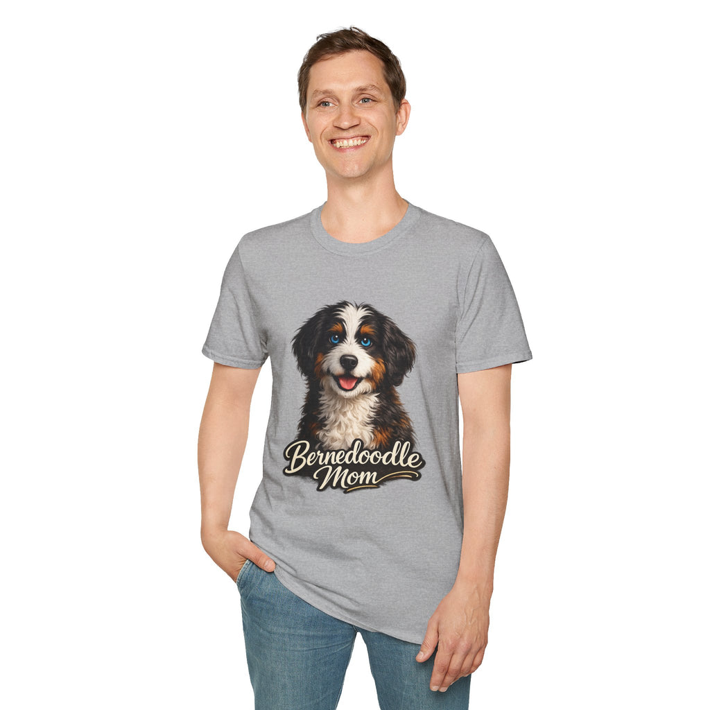 Bernedoodle Mom Shirt – Cute Bernedoodle T-Shirt for Dog Lovers, Doodle Mom Tee, Bernese Mountain Dog Poodle Mix Gift
