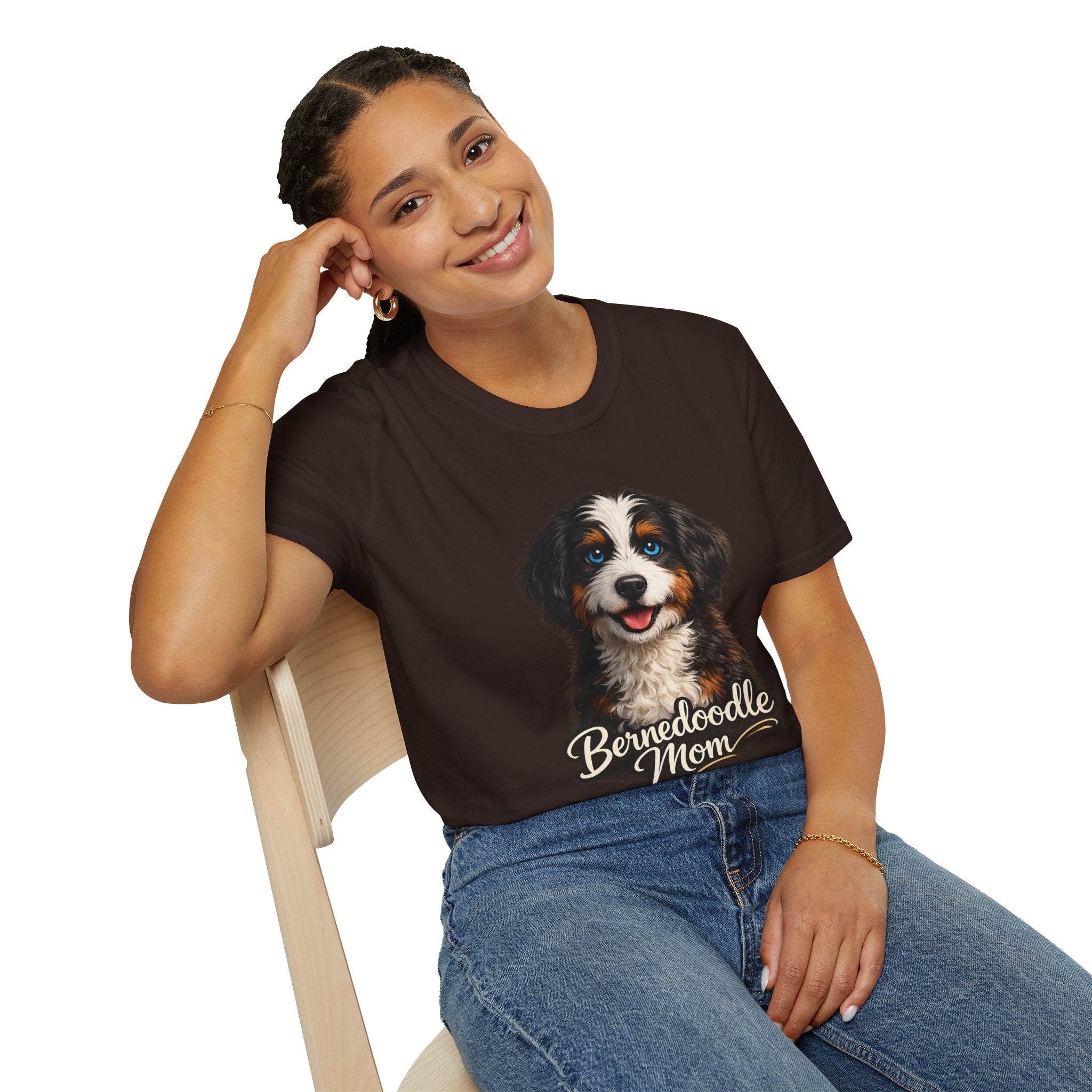 Bernedoodle Mom Shirt – Cute Bernedoodle T-Shirt for Dog Lovers, Doodle Mom Tee, Bernese Mountain Dog Poodle Mix Gift