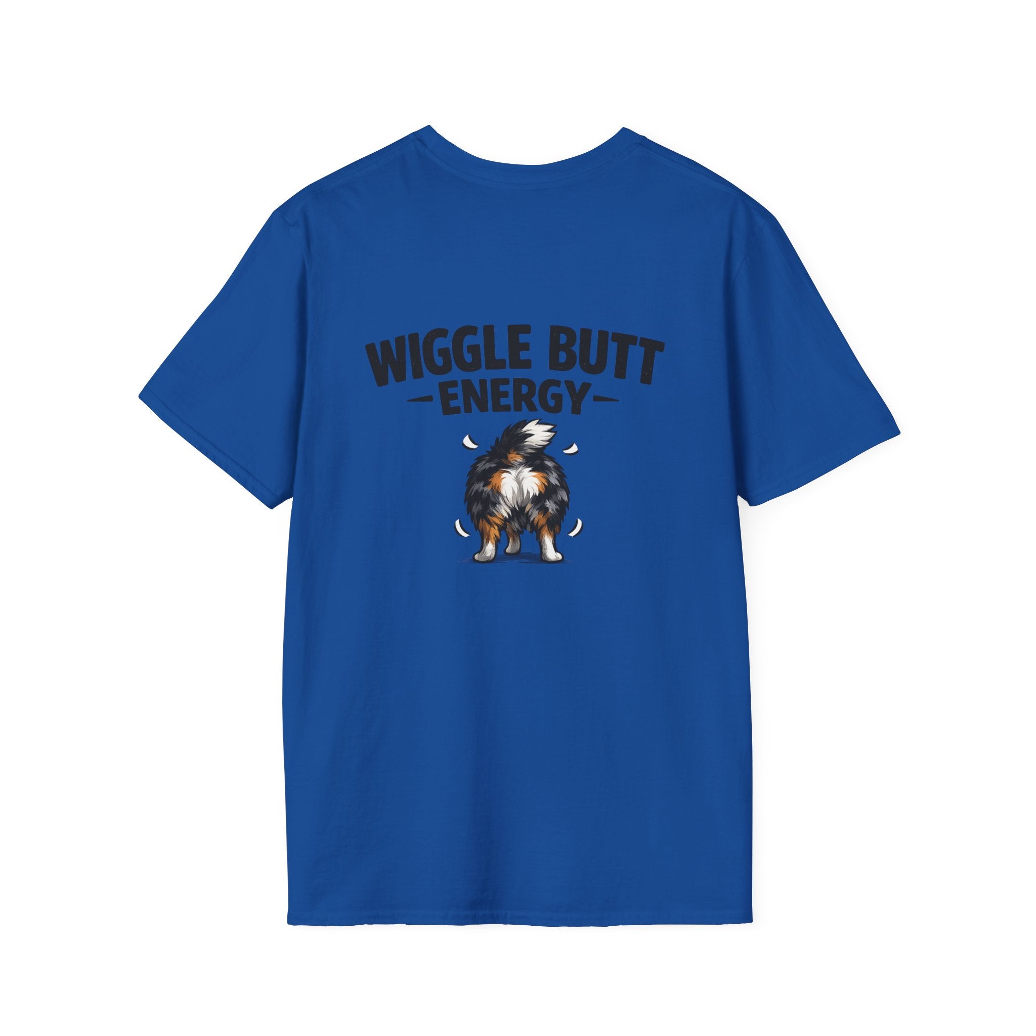 Wiggle Butt Energy Australian Shepherd T-Shirt — Funny Dog Lover Gift