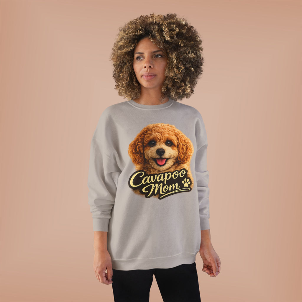 Cavapoo Mom Sweatshirt – Cozy Doodle Mom Crewneck, Cute Cavapoo Gift, Dog Mom Pullover, Soft Neutral Sweatshirt