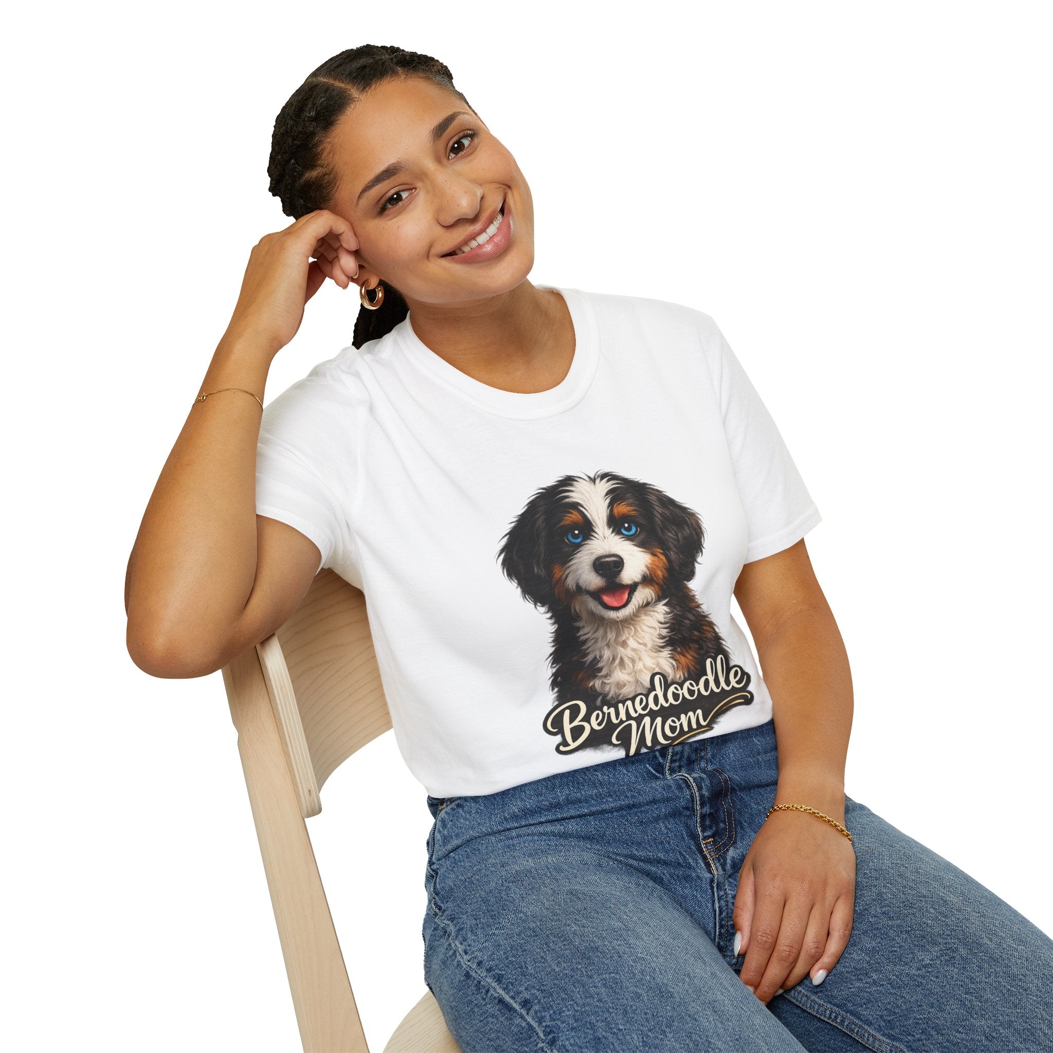 Bernedoodle Mom Shirt – Cute Bernedoodle T-Shirt for Dog Lovers, Doodle Mom Tee, Bernese Mountain Dog Poodle Mix Gift