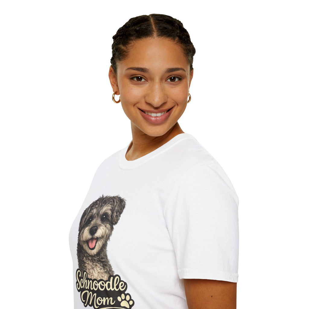 Schnoodle Mom Shirt – Cute Schnoodle T-Shirt for Dog Lovers, Schnauzer Poodle Mix Tee, Dog Mom Gift