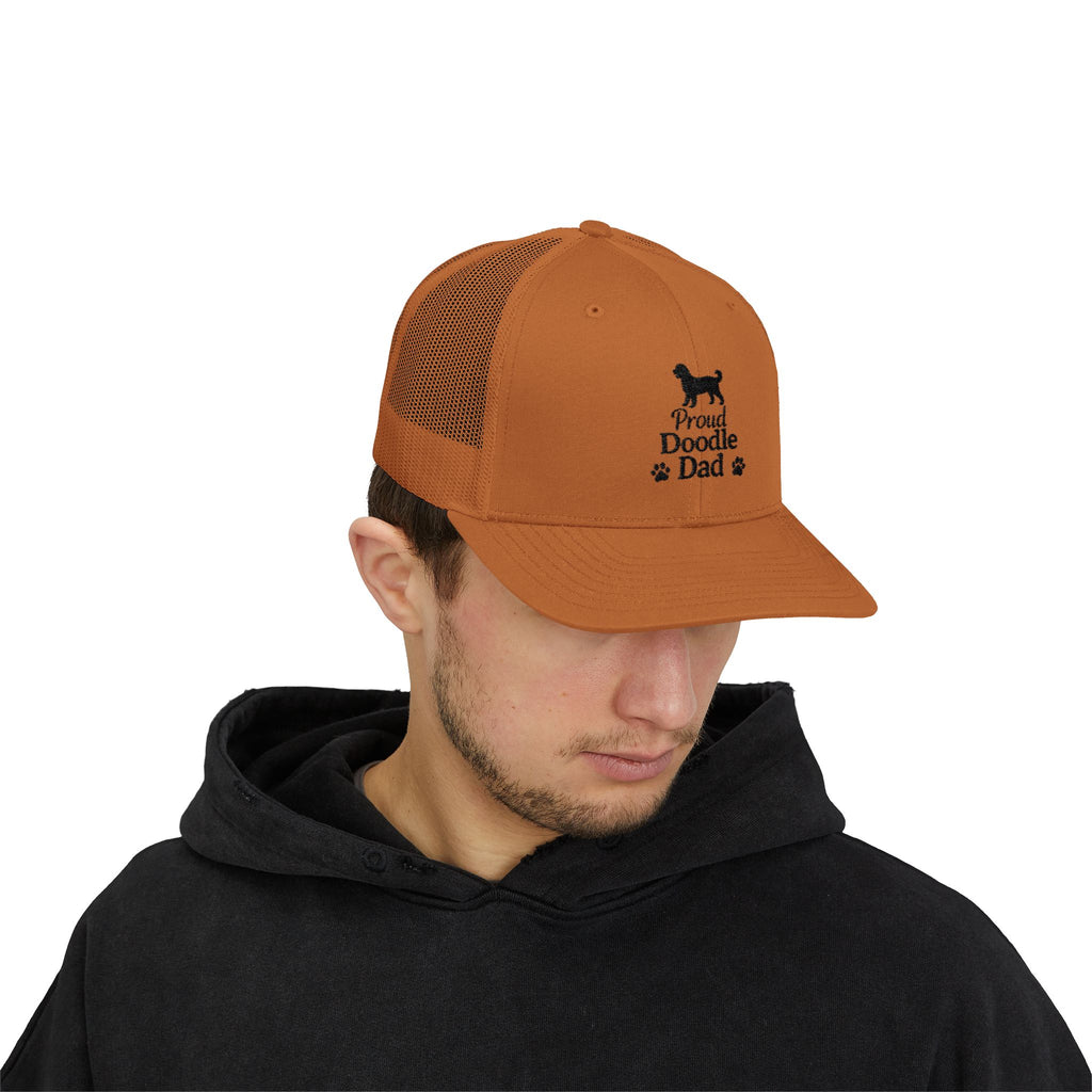 Doodle Dad Snapback Trucker Cap — Embroidered Proud Doodle Dad Hat