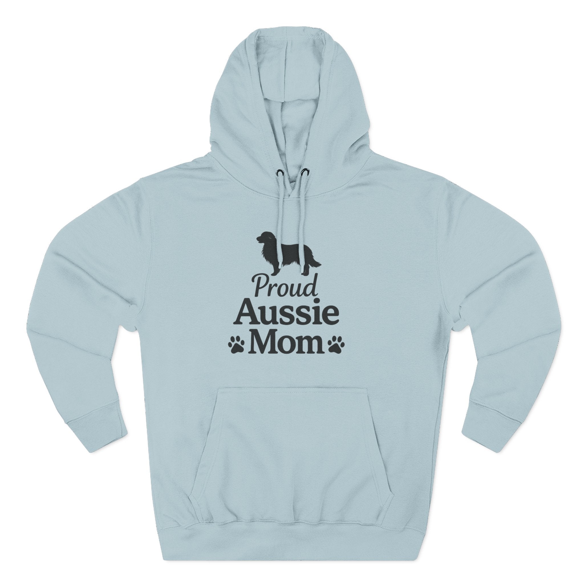 Proud Aussie Mom Hoodie — Australian Shepherd Dog Lover Fleece Pullover