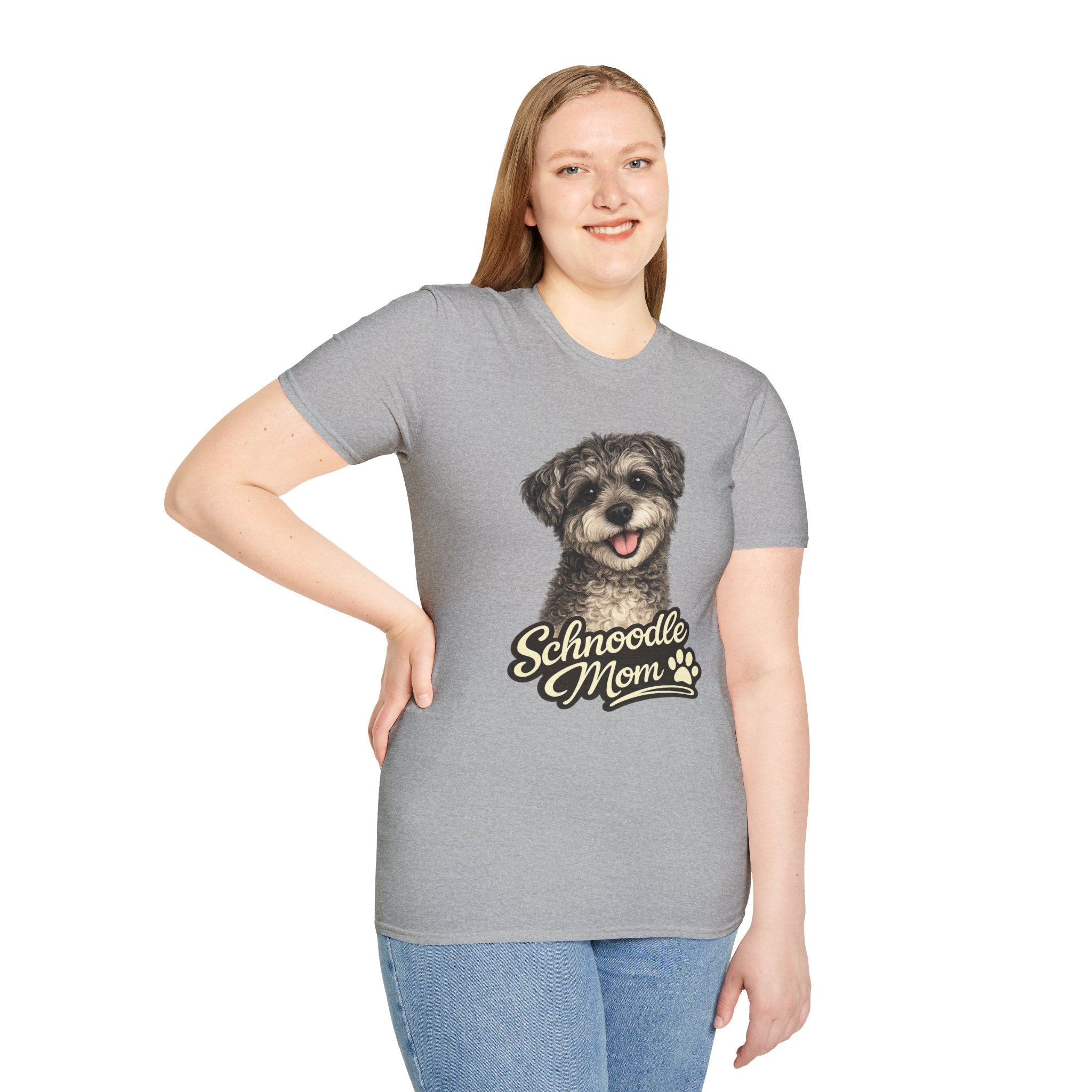 Schnoodle Mom Shirt – Cute Schnoodle T-Shirt for Dog Lovers, Schnauzer Poodle Mix Tee, Dog Mom Gift