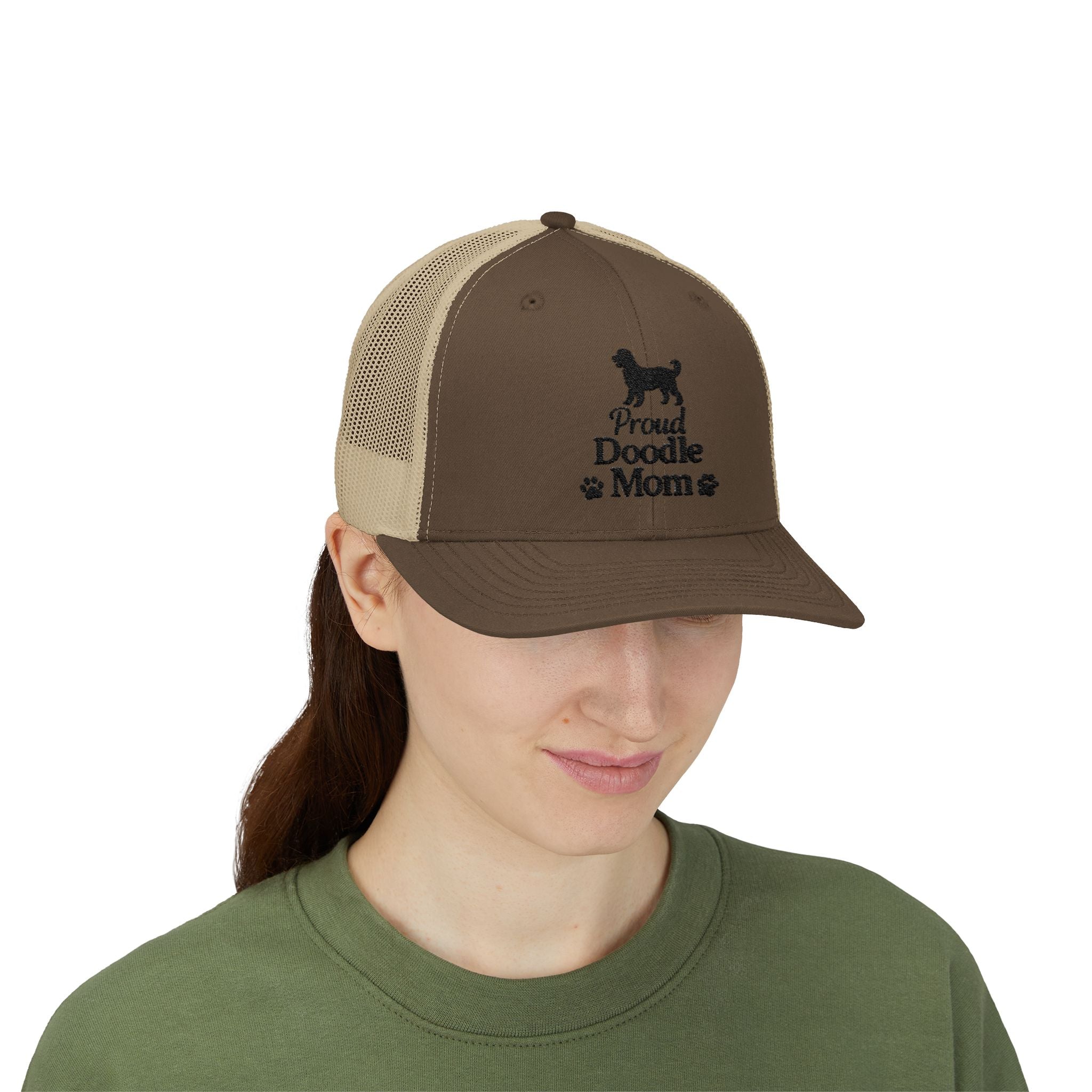Proud Doodle Mom Trucker Hat – Doodle Dog Mom Cap, Goldendoodle Lover Gift, Dog Mom Snapback