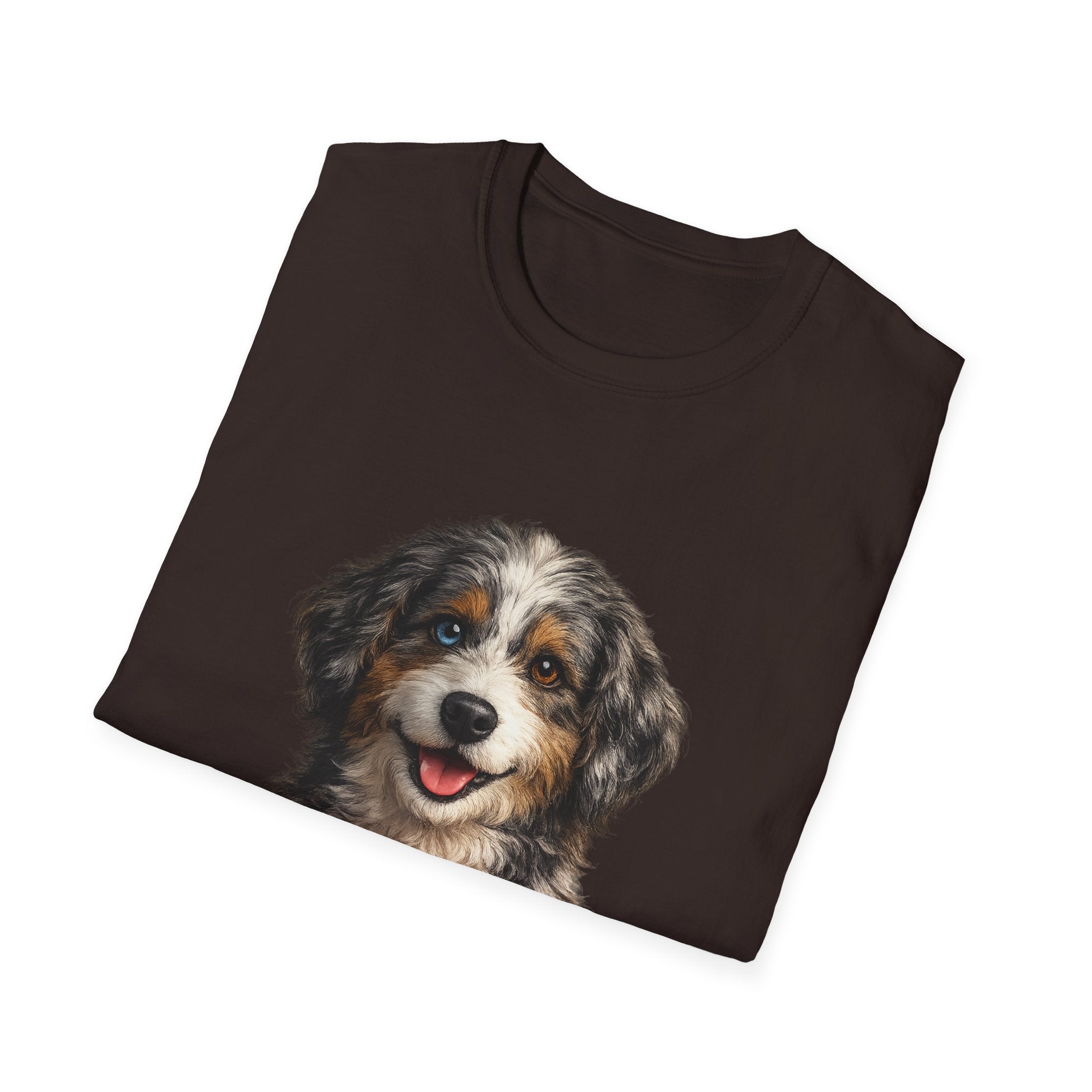 Aussiedoodle Mom T-Shirt — Cute Doodle Mom Tee for Australian Shepherd Poodle Mix Lovers