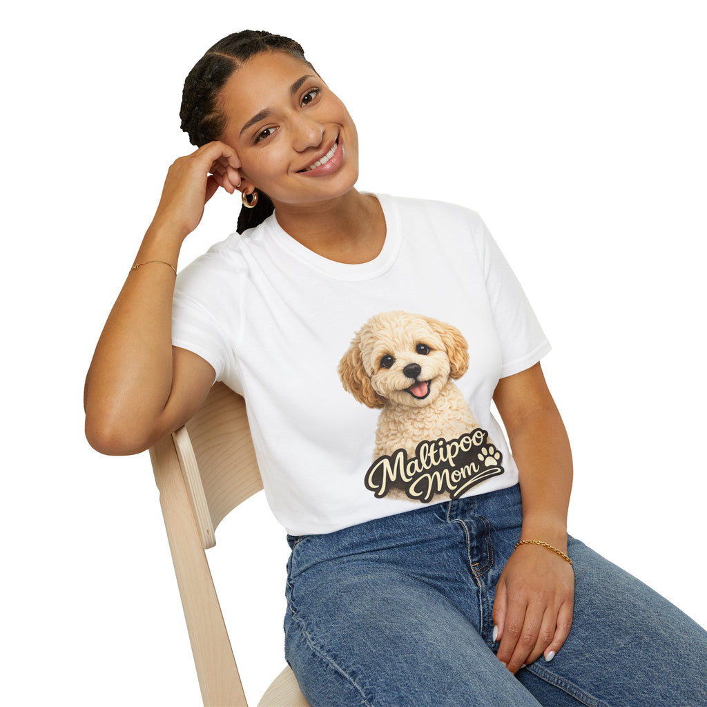 Maltipoo Mom Shirt – Cute Maltipoo T-Shirt for Dog Lovers, Small Dog Mom Tee, Maltese Poodle Mix Gift for