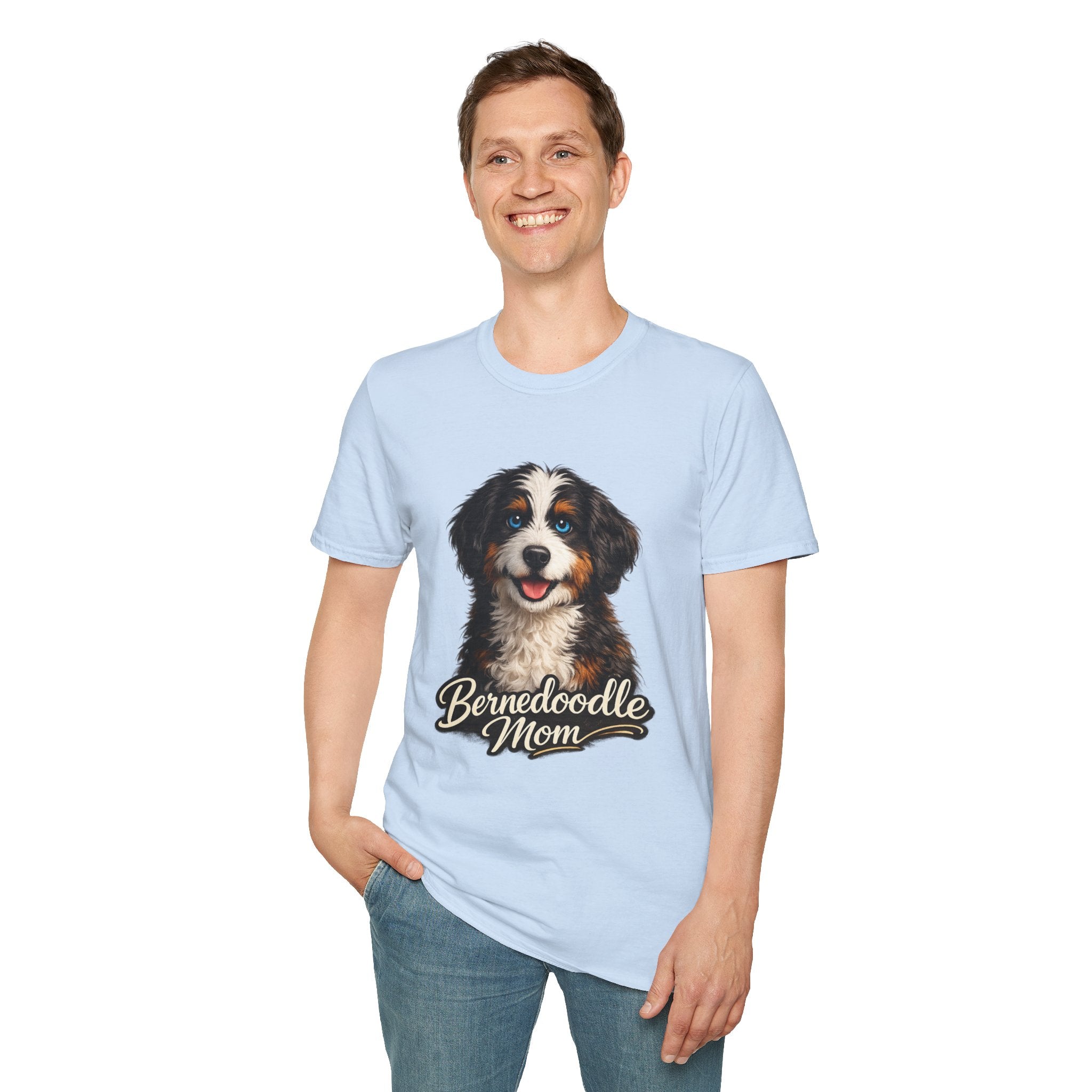 Bernedoodle Mom Shirt – Cute Bernedoodle T-Shirt for Dog Lovers, Doodle Mom Tee, Bernese Mountain Dog Poodle Mix Gift