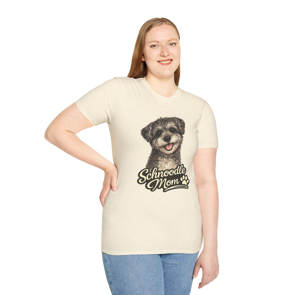 Schnoodle Mom Shirt – Cute Schnoodle T-Shirt for Dog Lovers, Schnauzer Poodle Mix Tee, Dog Mom Gift