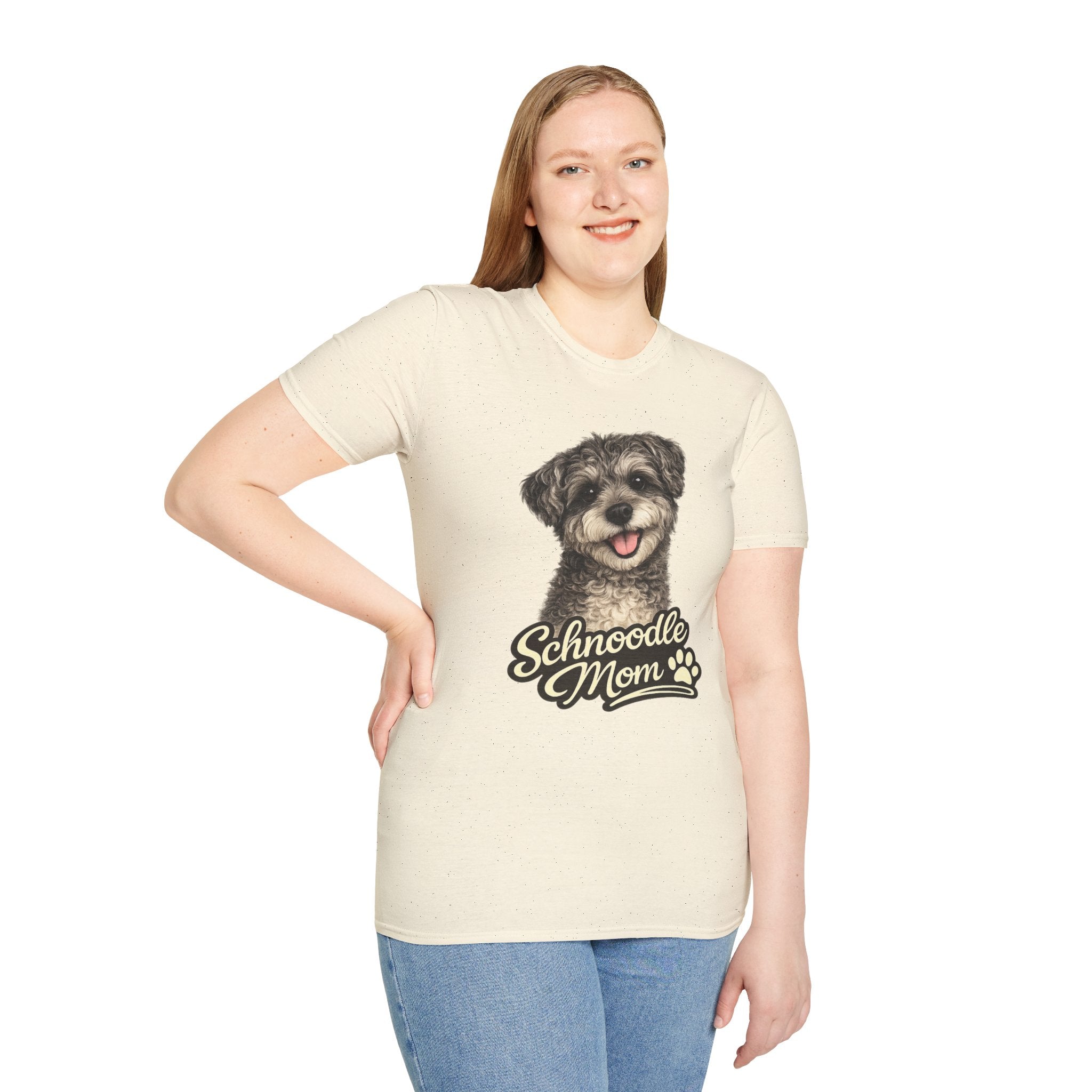 Schnoodle Mom Shirt – Cute Schnoodle T-Shirt for Dog Lovers, Schnauzer Poodle Mix Tee, Dog Mom Gift